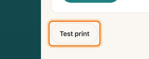Click Test print — enlarge